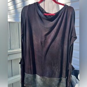 Wildhorse apparel black green brown tunic L large